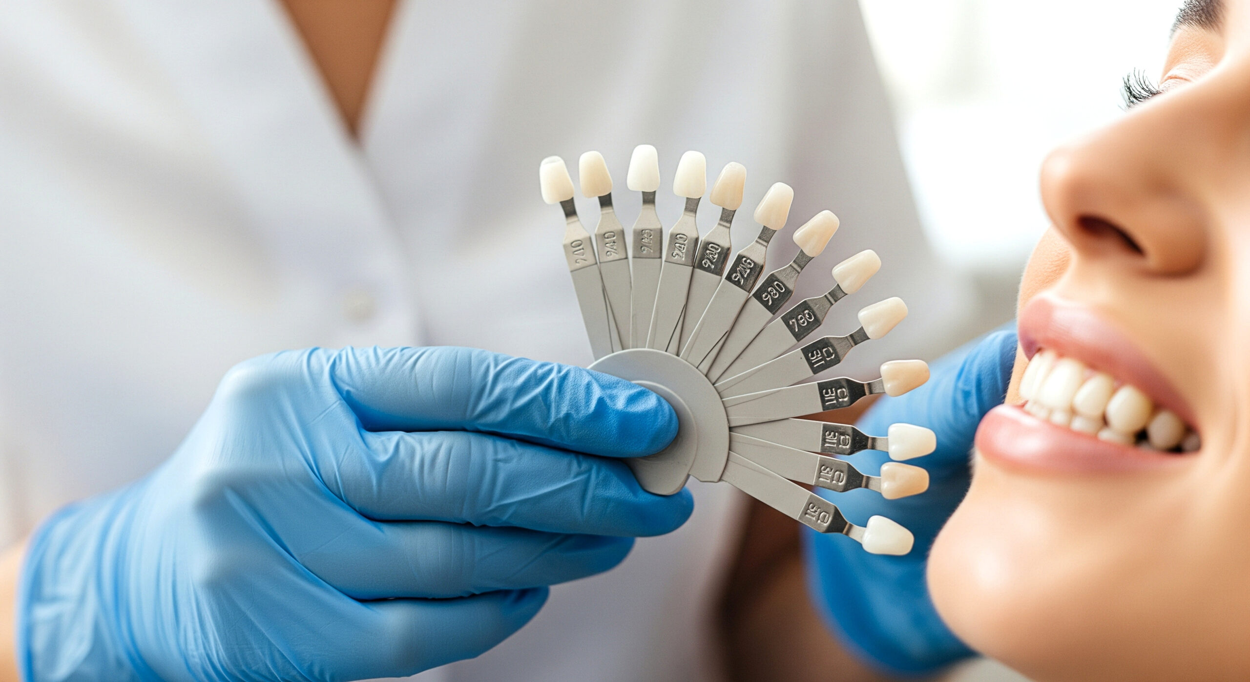 Dental shade matching process in clinic